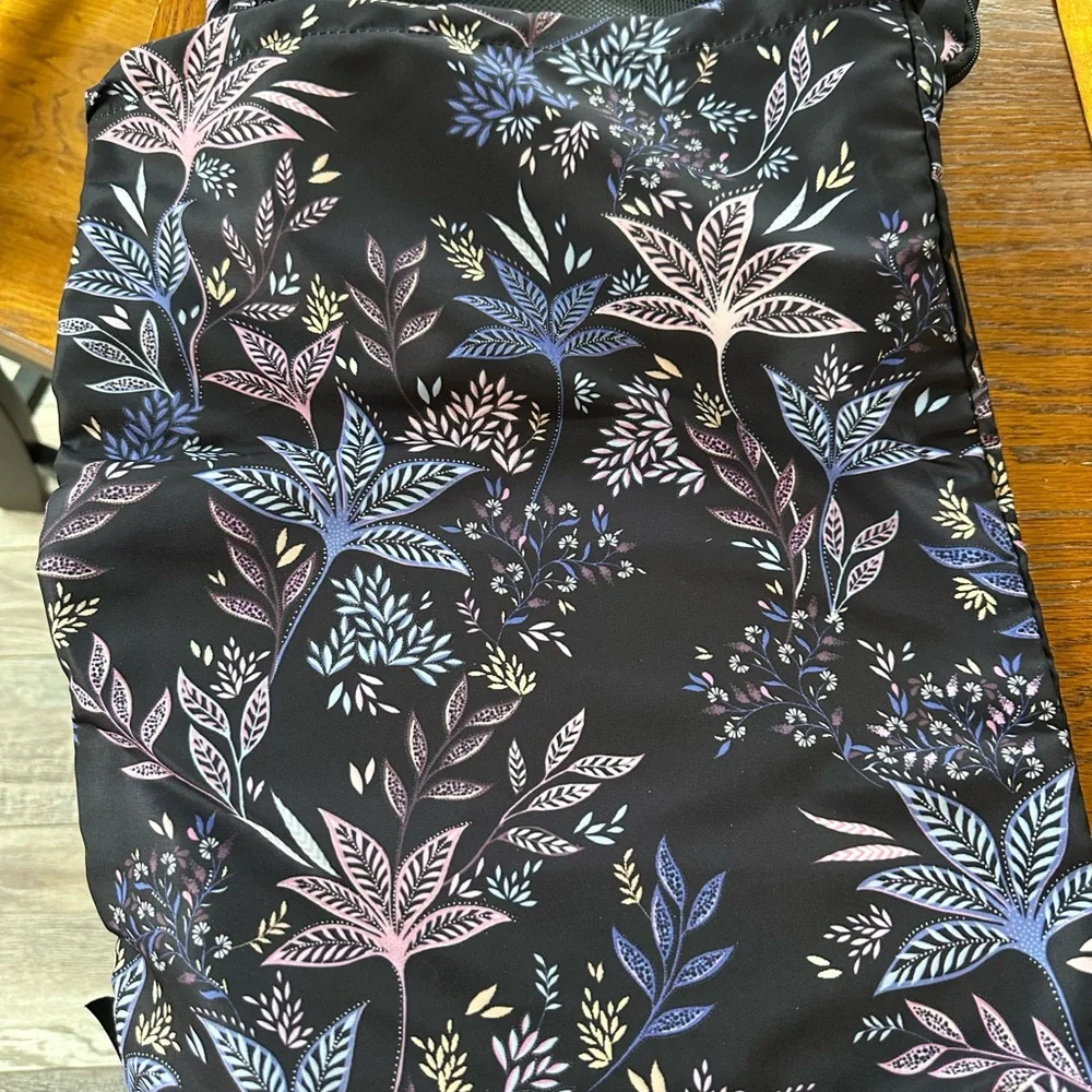 NWOT Sara Miller London Packing Cube 4 Piece Set - Black Botanic Pattern